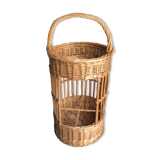Bottle holders and glasses Wicker