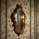 Vintage gold baroque wall mirror