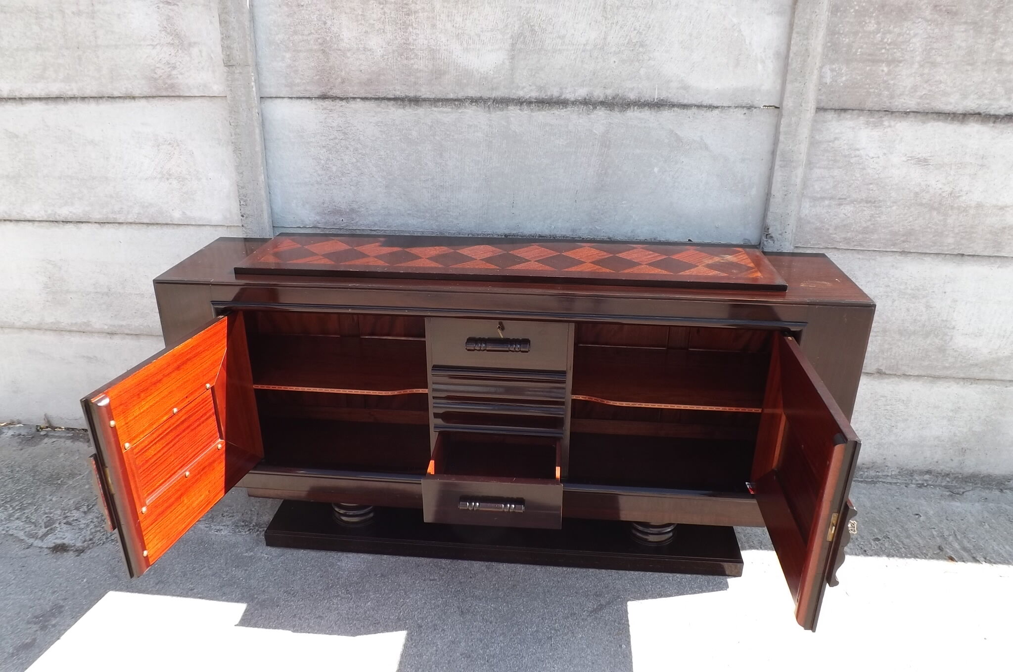 Mahogany buffet by Gaston Poisson, 1925-1930