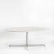 Table à manger  Roche Bobois. Métal et marbre blanc. France, années 60