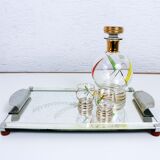 Tray mirror vintage removable handles