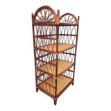 Vintage rattan bookshelf