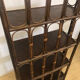Vintage rattan bookcase