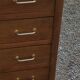 Vintage oak chest of drawers feet compass 4 drawers from the 50s