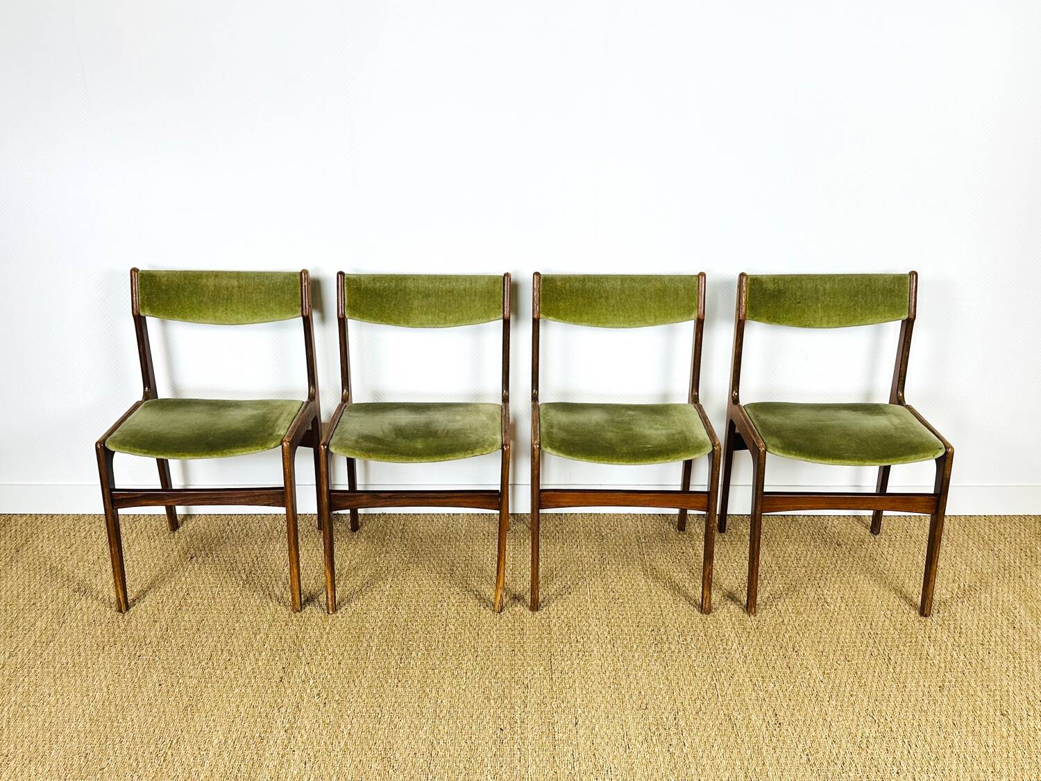 4 chaises danoise en palissandre 1960