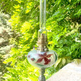 Kerosene lamp with flower pattern