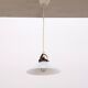 Vintage hanging lamp by Soholm made of white glass, 1970