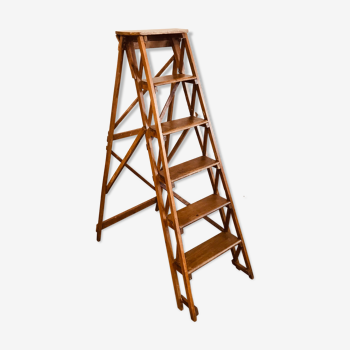 Wooden stepladder from the 1950s