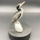Porcelain bird Hollóháza – Vintage Hungarian sculpture from the 1960s