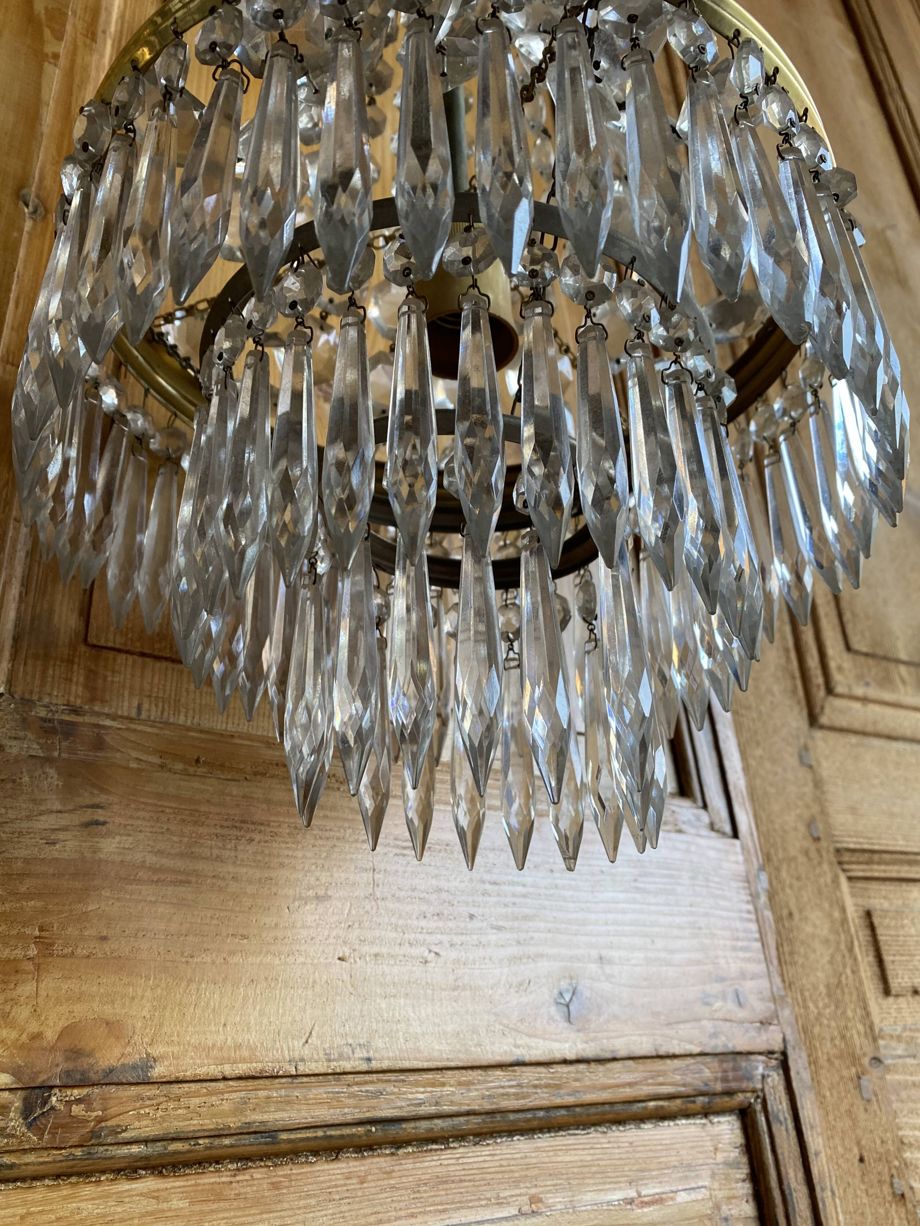 Stamped chandelier