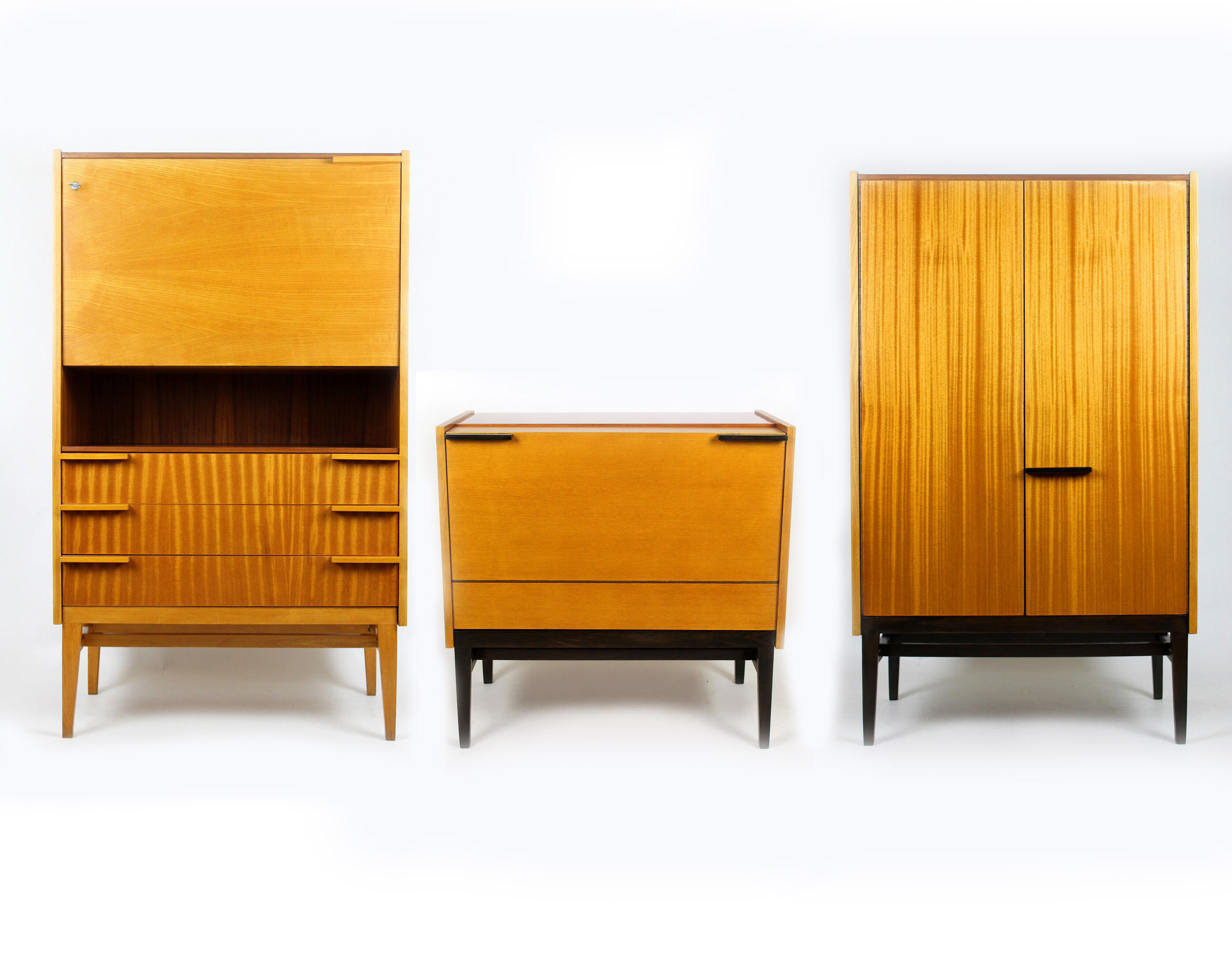 Small Mid-Century Wardrobe by František Mezulaník for UP Bucovice, 1960s