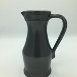 Black ceramic pitcher by Elchinger for Vallauris