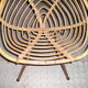 Armchair of child in rattan and metal, 70 years