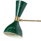 Pair of duck green diabolo appliques