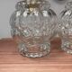 Pair of antique glass wall sconces