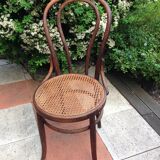 Fischel bistro chair with cannate / vintage seat 30s-40s