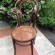 Fischel bistro chair with cannate / vintage seat 30s-40s