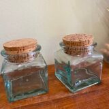 2 glass jars