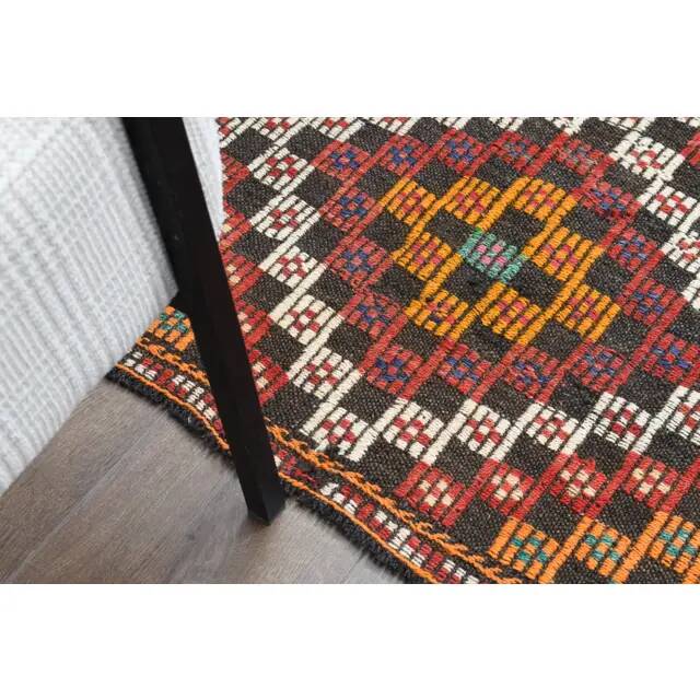 Vintage Turkish Oushak Handmade Wool Cotton Orange Area Rug 172x320