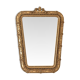 Wooden mirror and gilded stucco decorated with rockery style rinceaux and shells