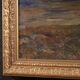 Antique Italian signed mountain landscape painting from 19th century