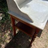 1900s wooden and marble dressing table