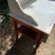1900s wooden and marble dressing table
