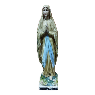 Vierge de Lourdes en platre