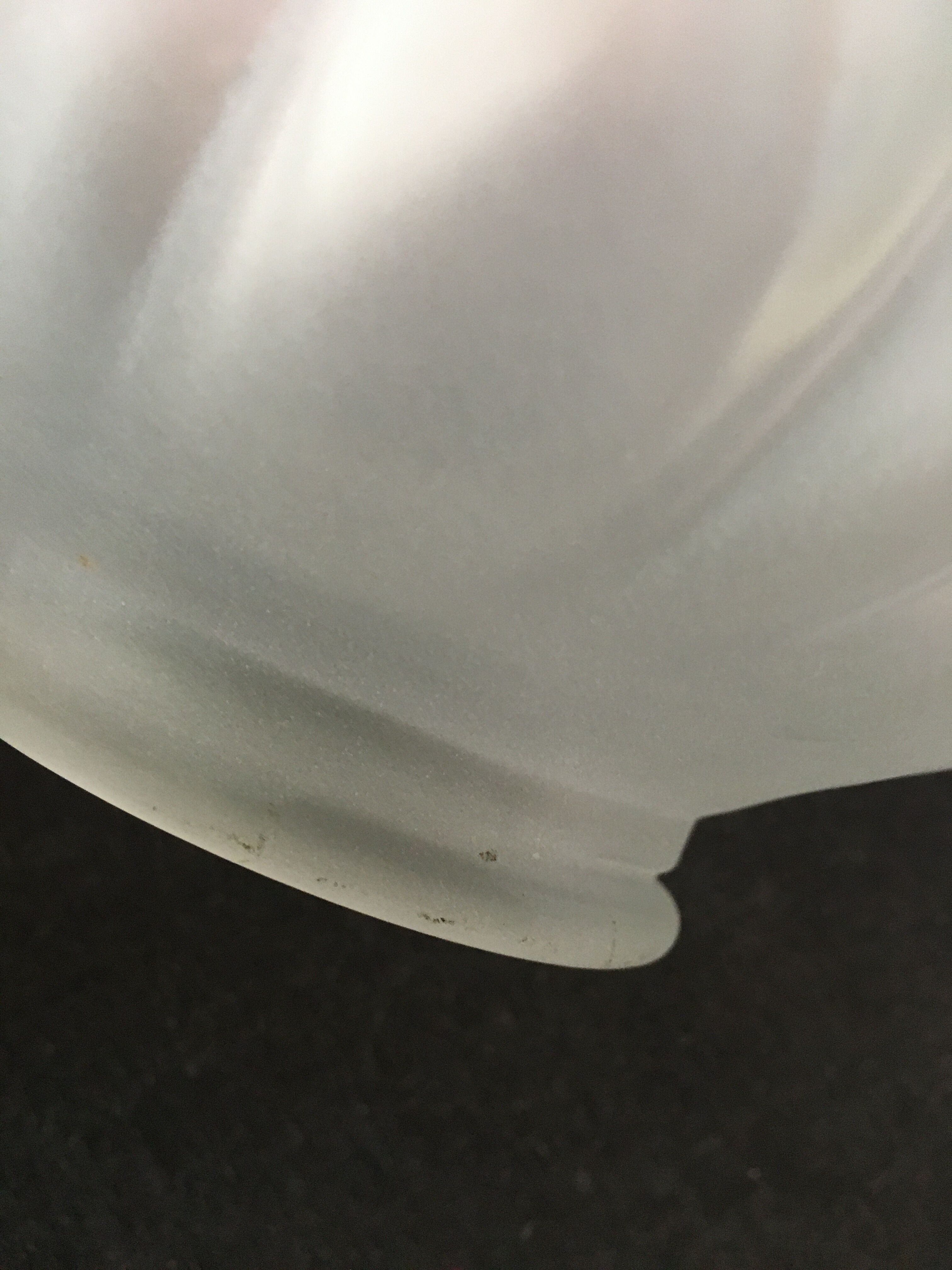 Frosted glass flame lampshade