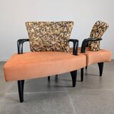Pair of Esprit Modular Lounge Chairs by Brunati & Zerbaro, 1980s