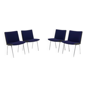 Ensemble de 4 chaises « Airport » danoises modernes par Hans J. Wegner