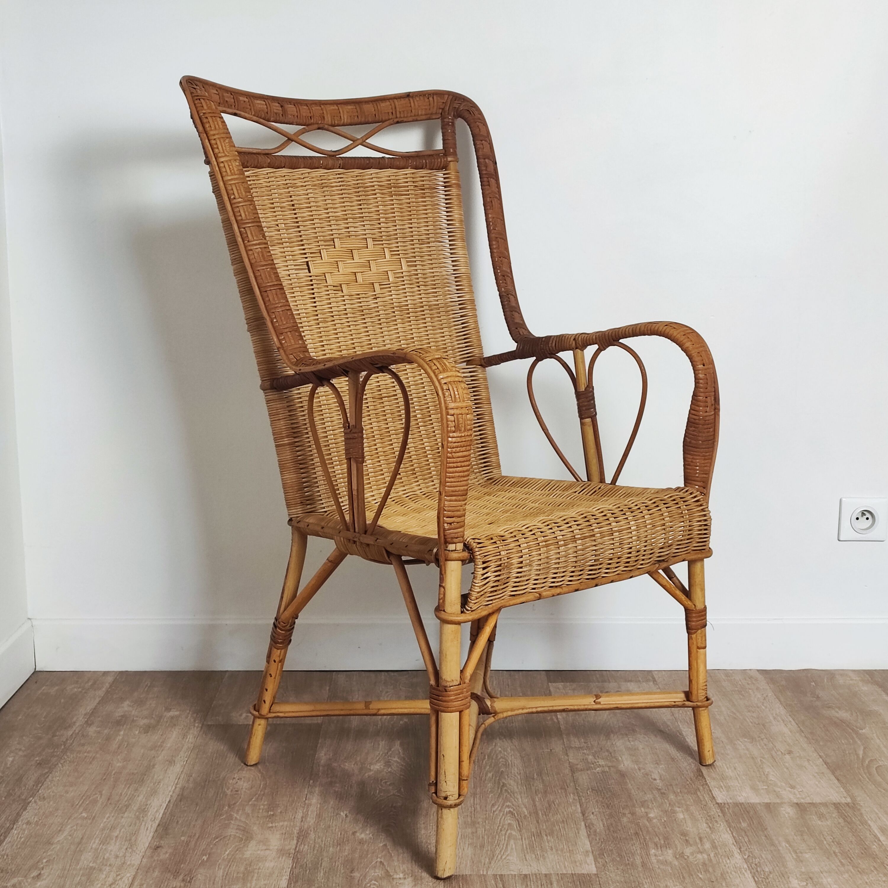 Rattan armchair