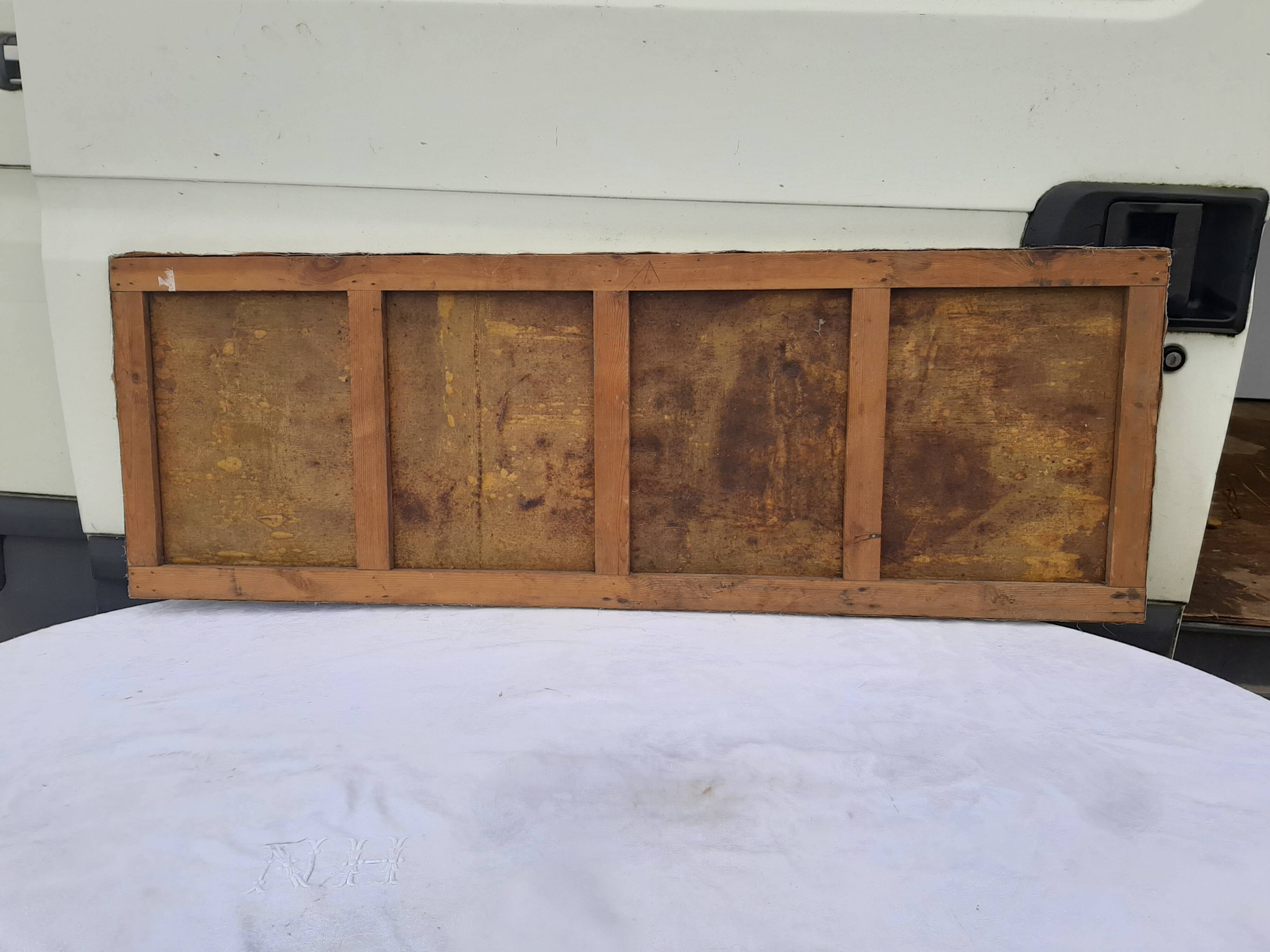 Huile sur toile signé m.Hebert 1908