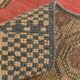 4x7 Geometric Oriental Red Vintage Persian Rug,  136x224Cm