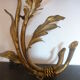 Applique fleur laiton dorer