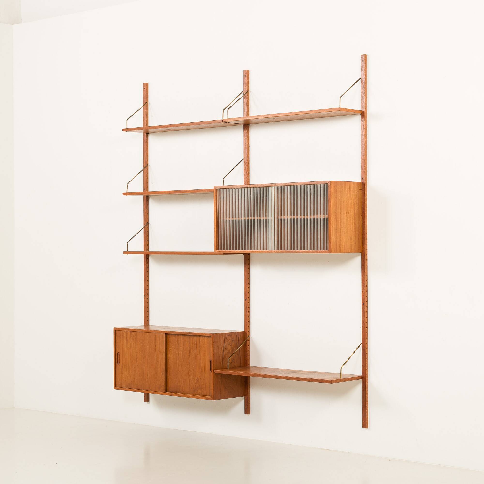 Hansen and Guldborg two bay wall unit, 1960s