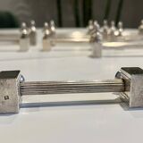 11 knife rests - Art Deco - Silver metal