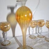 Glass and carafe service, Murano from the 60/70