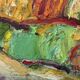 Vintage Original Expressionist Oil On Canvas By A. Eres, 1977