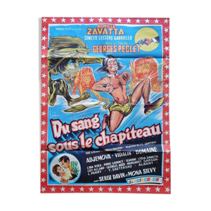 Affiche de cinéma cirque originale