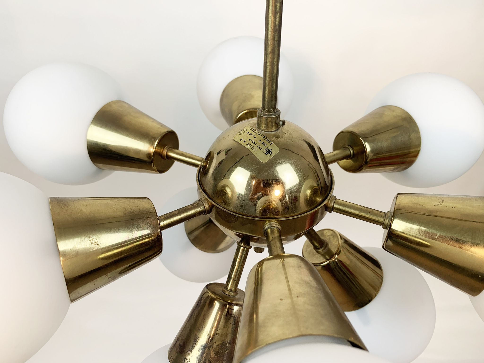 Chandelier by J. Bejvl, Kamenicky Šenov, Czech Republic, 1970s