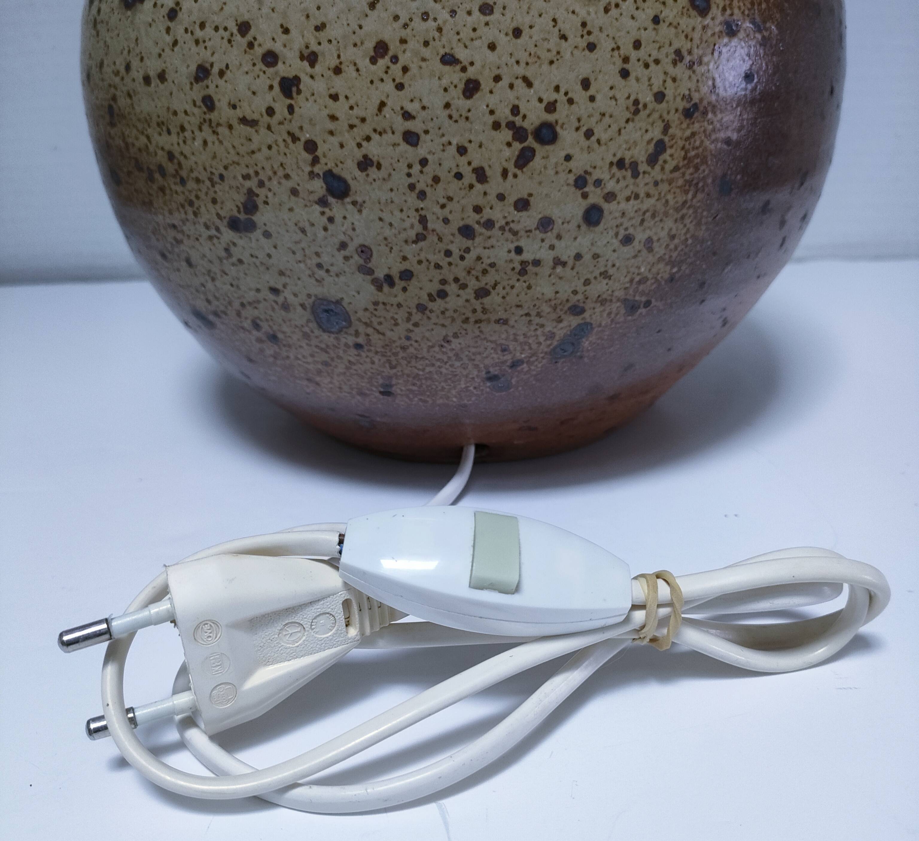 XL pyrite sandstone lamp base H. 34 cm