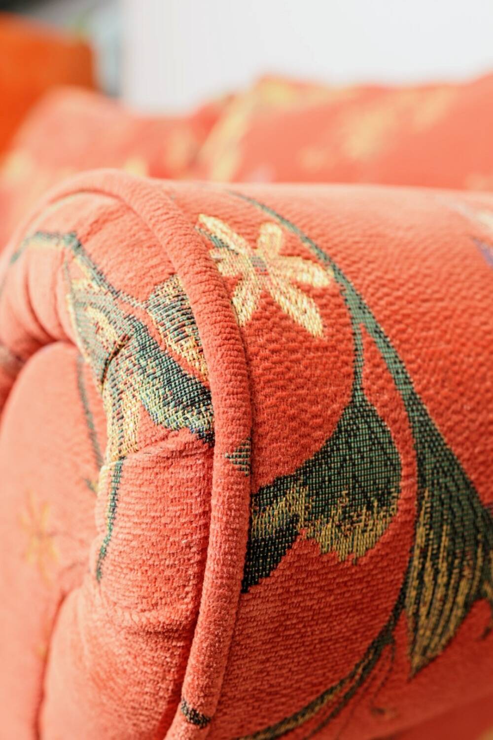 Vintage sofa bohemian style Terracotta flowers