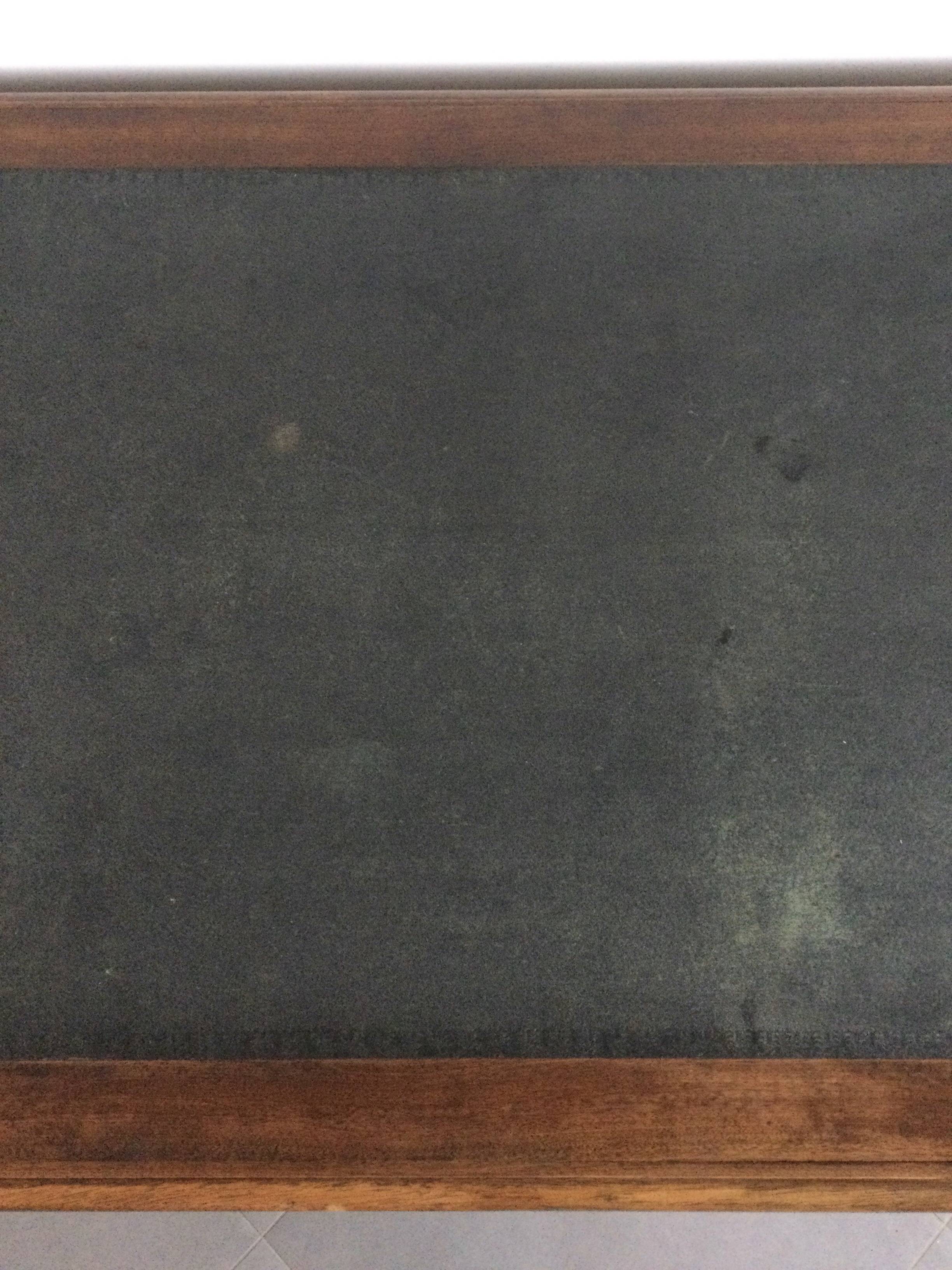 Empire desk with mahogany and oak pedestals