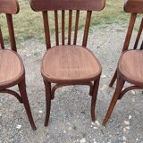 5 Thonet wooden bistro chairs
