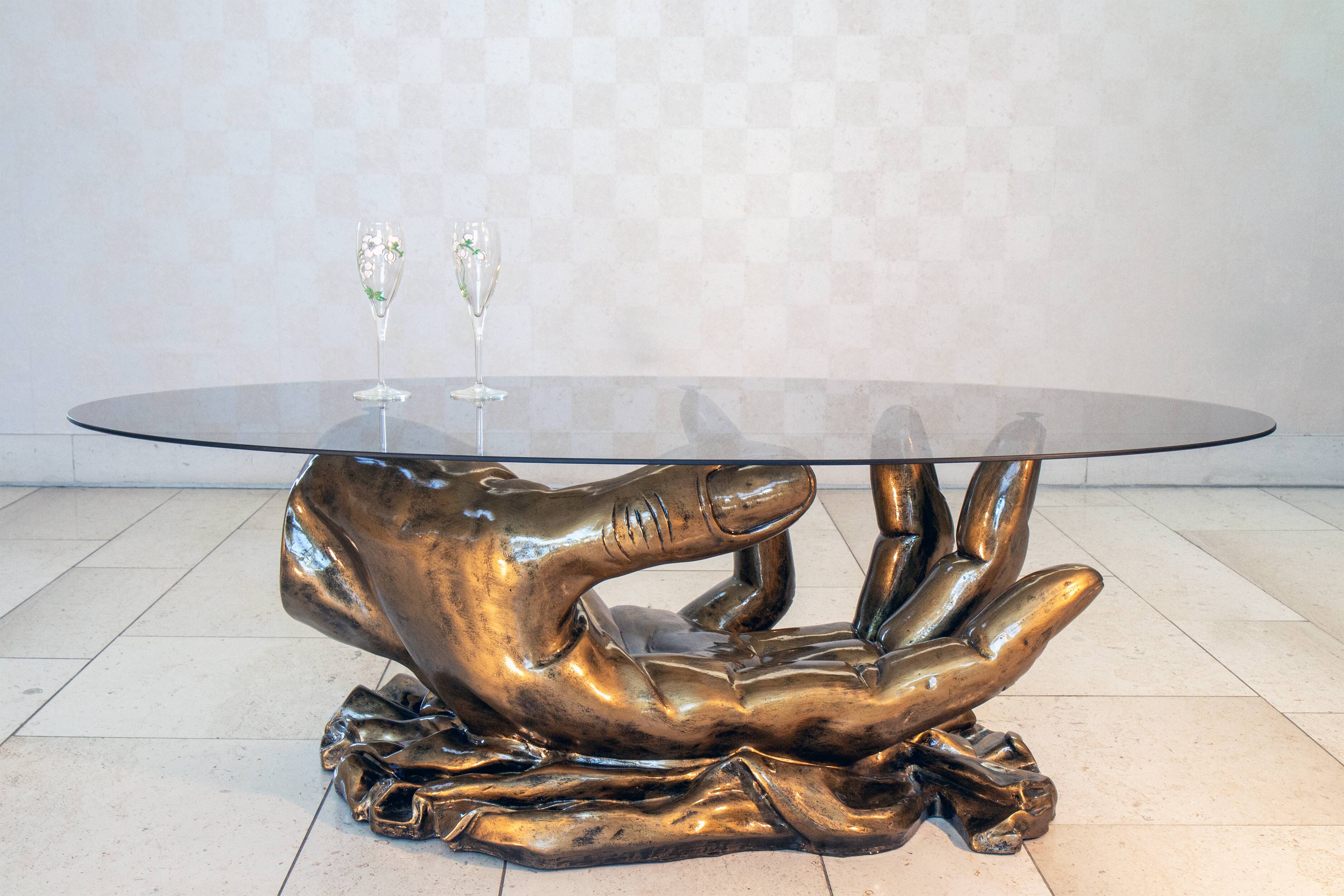 Coffee table, Hollywood Regency, 1980