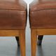 Set of 4 vintage design chairs made of sheepskin leather