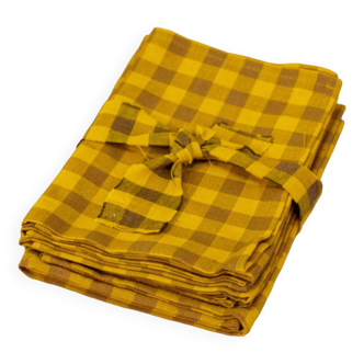 Bistro napkin, ocher tiles