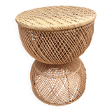 Table nomade en rotin