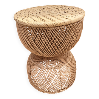 Table nomade en rotin